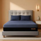 Queen Memory Foam Mattress Charcoal Premium Orthopedic - LuxeHome Furniture -