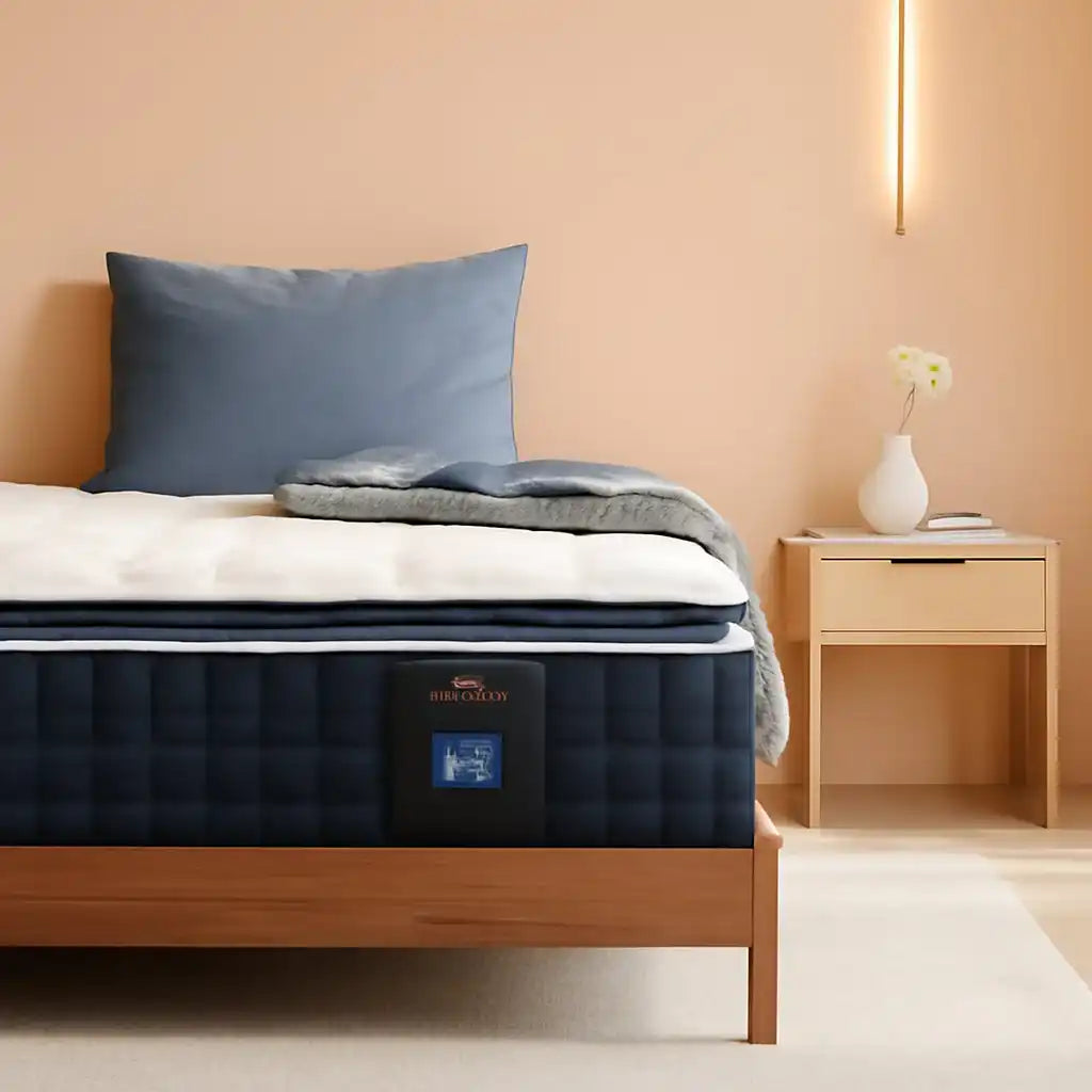 Queen Size Thermoregulating Hybrid Memory Foam Mattress - LuxeHome Furniture -