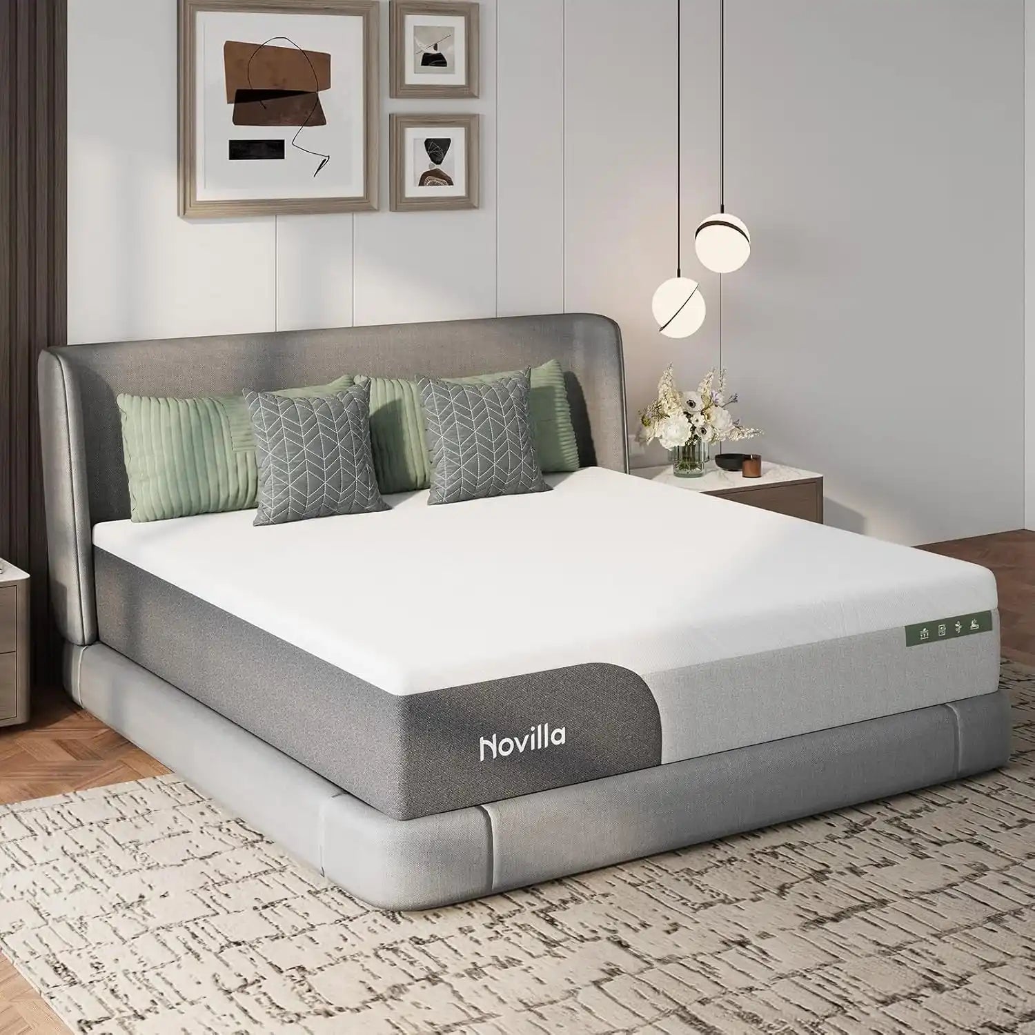 Twin Gel Memory Foam Mattress TwelveInch CertipurUS - LuxeHome Furniture -