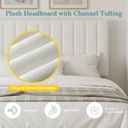 (Full/Queen/King) Velvet Upholstered Storage Bed — Vertical Channel Adjustable Headboard, 4 Under‑Bed Drawers, Mattress‑Ready Slat - LuxeHome Furniture