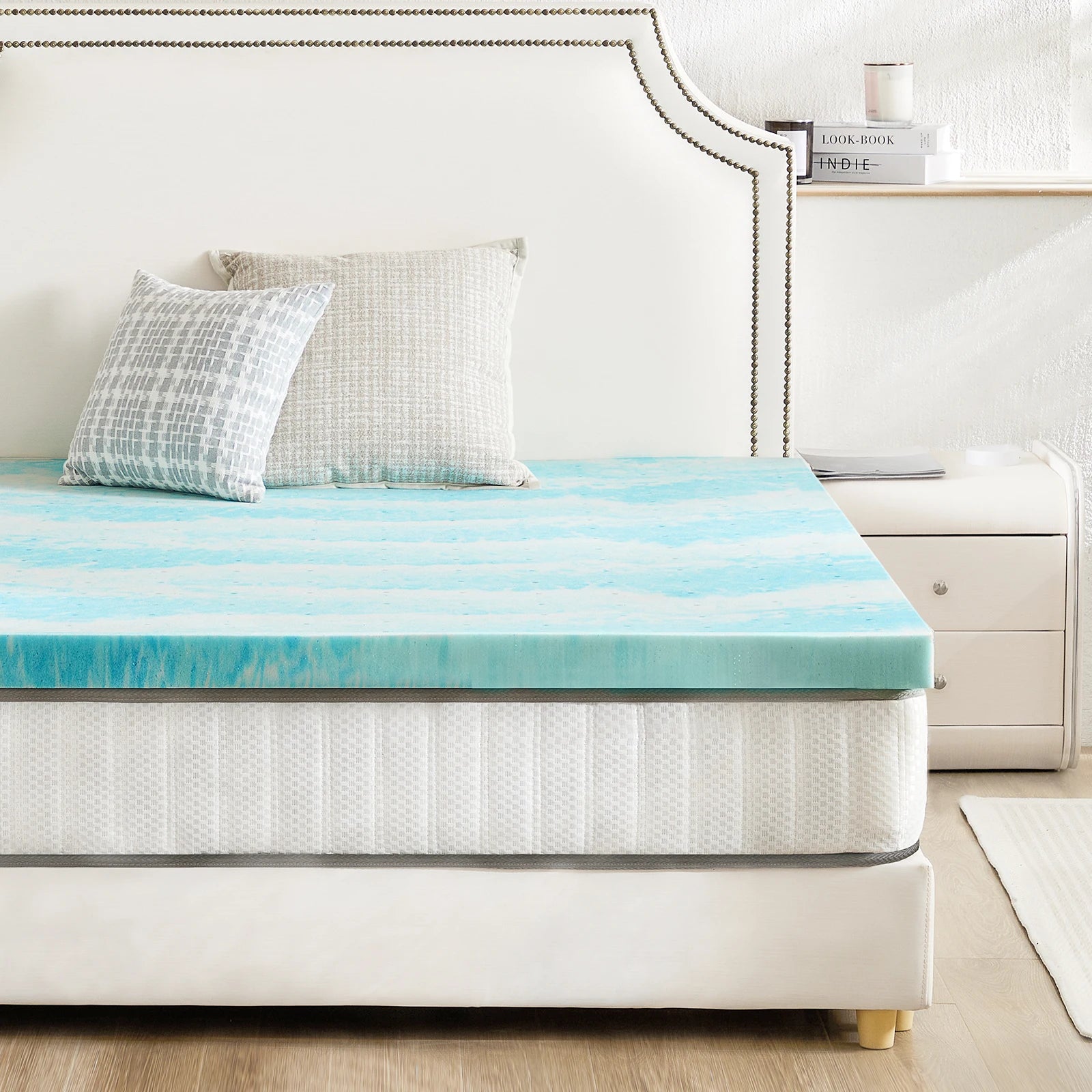(All Sizes) 2–3 Inch Memory Foam Mattress Topper — Gel Infused Cooling Comfort, Soft Breathable Fabric - LuxeHome Furniture