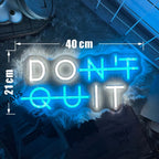 'DON'T QUIT,  – LED Wall Art for Game Rooms, Bedrooms, Gyms, Classrooms, and More" - LuxeHome Furniture