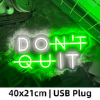'DON'T QUIT,  – LED Wall Art for Game Rooms, Bedrooms, Gyms, Classrooms, and More" - LuxeHome Furniture