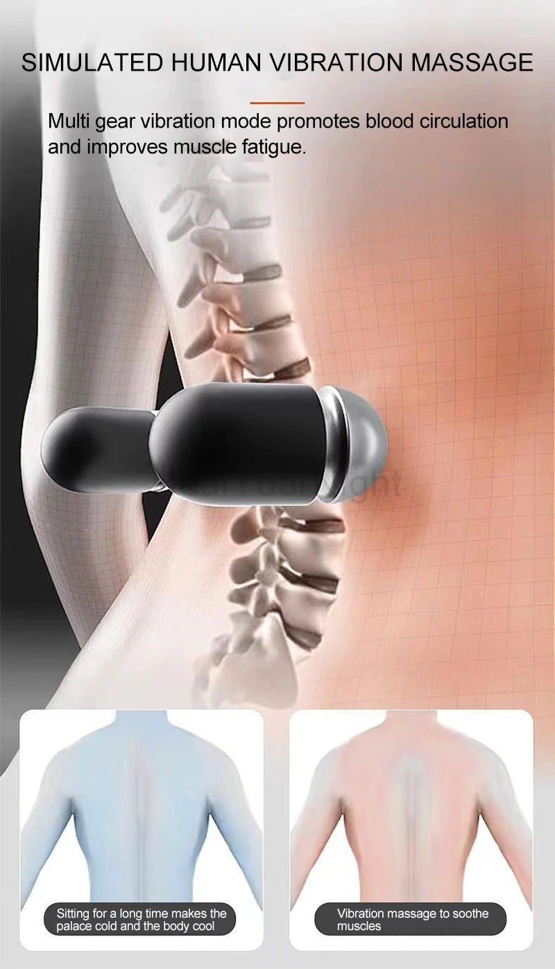 "Heated Vibrating Waist Support Pad – Electric Lumbar Massage Pillow for Sleep, Pain Relief & Posture" - LuxeHome Furniture