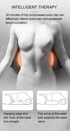 "Heated Vibrating Waist Support Pad – Electric Lumbar Massage Pillow for Sleep, Pain Relief & Posture" - LuxeHome Furniture