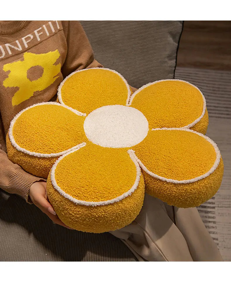 "Soft Flower-Shaped Floor Cushion – Cozy Decorative Pillow for Living Room, Bedroom, and Sofa – Ideal for Winter Warmth and Home Decor" - LuxeHome Furniture