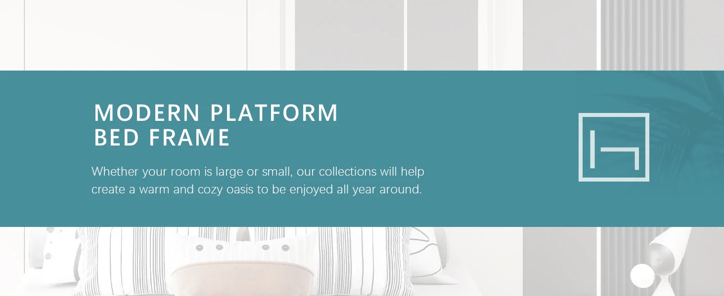 (Queen/Full)  Platform Bed Frame — 3 Under‑Bed Drawers, Headboard Compatible, Wooden Slats, No Box Spring - LuxeHome Furniture