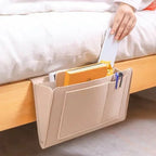"Multi‑Pocket Felt Bedside Organizer — Hanging Bedside & Sofa Side Pouch for Phones, Remotes & Books" - LuxeHome Furniture