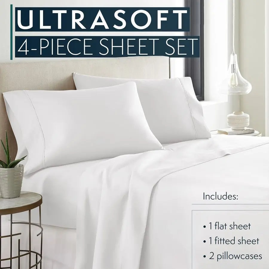 Hotel Luxury Platinum Collection Bed Sheet Set – 1800 Series, Deep Pockets, Wrinkle & Fade Resistant, Hypoallergenic Bedding - LuxeHome Furniture
