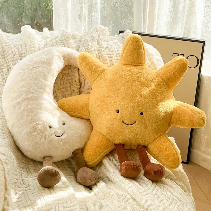"Moon and Sun Decorative Pillow – Soft Sofa Cushion for Living Room, Children's Room, Tatami, Office Chair, and Floor Seating" - LuxeHome Furniture