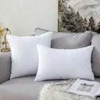 "White Pillow Inserts – Available in Multiple Sizes: Small Rectangle, Medium Square, Large Square, Extra Long Body Throw Pillow Inserts for Sofa, Bed, and Couch" - LuxeHome Furniture