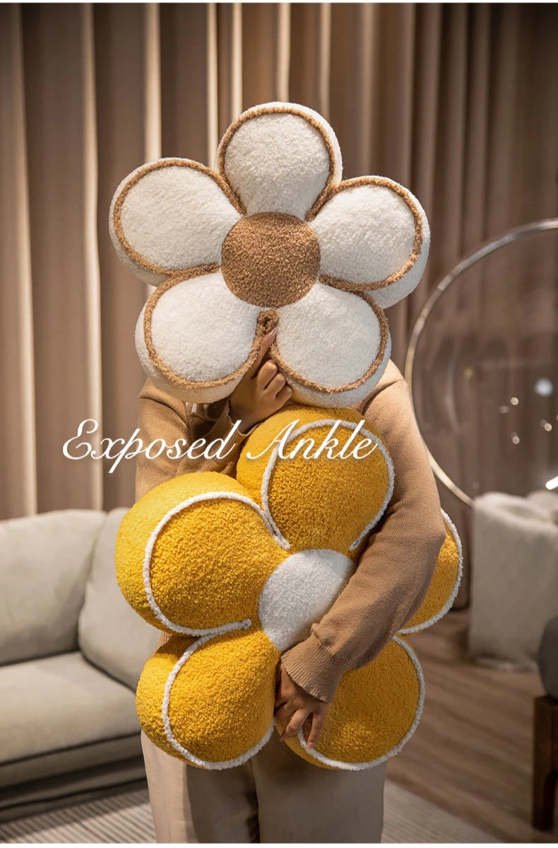 "Soft Flower-Shaped Floor Cushion – Cozy Decorative Pillow for Living Room, Bedroom, and Sofa – Ideal for Winter Warmth and Home Decor" - LuxeHome Furniture