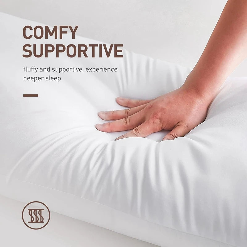 "White Pillow Inserts – Available in Multiple Sizes: Small Rectangle, Medium Square, Large Square, Extra Long Body Throw Pillow Inserts for Sofa, Bed, and Couch" - LuxeHome Furniture