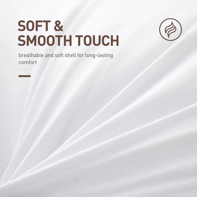 "White Pillow Inserts – Available in Multiple Sizes: Small Rectangle, Medium Square, Large Square, Extra Long Body Throw Pillow Inserts for Sofa, Bed, and Couch" - LuxeHome Furniture