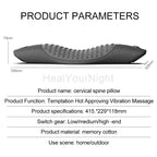 "Heated Vibrating Waist Support Pad – Electric Lumbar Massage Pillow for Sleep, Pain Relief & Posture" - LuxeHome Furniture