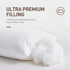 "White Pillow Inserts – Available in Multiple Sizes: Small Rectangle, Medium Square, Large Square, Extra Long Body Throw Pillow Inserts for Sofa, Bed, and Couch" - LuxeHome Furniture