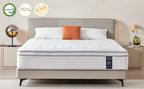 (Queen/King/Twin) Hybrid Mattress Medium-Firm ( 12" & 10" ) Memory Foam with Individually Pocketed Springs - LuxeHome Furniture