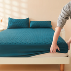 "3D Air Mesh Thick Fitted Mattress Protector — 100% Waterproof, Soft & Breathable Mattress Cover - LuxeHome Furniture