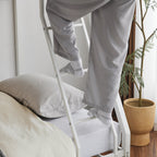 Twin‑over‑Full Metal Bunk Bed — Heavy‑Duty, Full Guardrail & Ladder, Under‑Bed Storage - LuxeHome Furniture